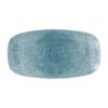 Churchill Studio Prints Raku Oblong Plate Topaz Blue 298mm (Pack of 12) (DE881)