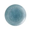 Churchill Studio Prints Raku Large Round Coupe Plate Topaz Blue 288mm (DE882)