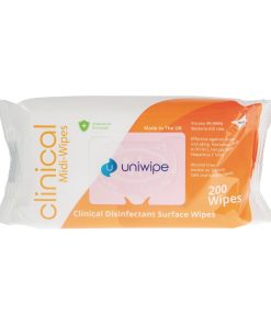 Uniwipe Clinical Disinfectant Surface Wipes (Pack of 200) (DF234)