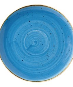 Churchill Stonecast Round Coupe Plate Cornflower Blue 217mm (Pack of 12) (DF766)