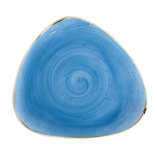 Churchill Stonecast Triangle Plate Cornflower Blue 311mm (Pack of 6) (DF768)