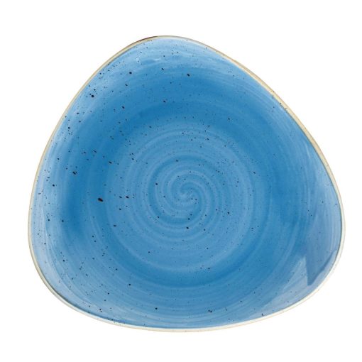 Churchill Stonecast Triangle Plate Cornflower Blue 229mm (Pack of 12) (DF770)