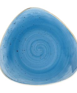 Churchill Stonecast Triangle Plate Cornflower Blue 197mm (Pack of 12) (DF771)