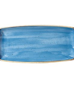 Churchill Stonecast Rectangular Plate Cornflower Blue 295 x 150mm (DF772)