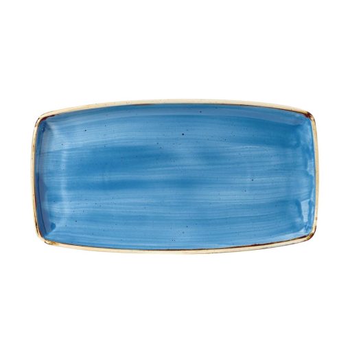 Churchill Stonecast Rectangular Plate Cornflower Blue 350 x 185mm (Pack of 6) (DF773)