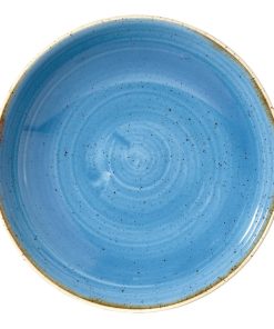 Churchill Stonecast Round Coupe Bowl Cornflower Blue 248mm (Pack of 12) (DF776)
