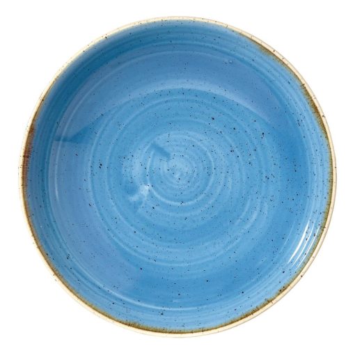 Churchill Stonecast Round Coupe Bowl Cornflower Blue 184mm (Pack of 12) (DF777)