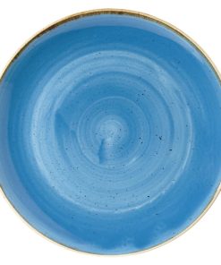 Churchill Stonecast Round Coupe Bowl Cornflower Blue 311mm (Pack of 6) (DF781)