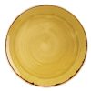 Churchill Stonecast Round Coupe Plate Mustard Seed Yellow 288mm (Pack of 12) (DF784)