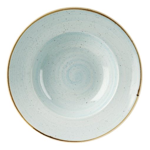 Churchill Stonecast Round Wide Rim Bowl Duck Egg Blue 280mm (Pack of 12) (DF800)