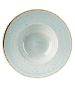 Churchill Stonecast Round Wide Rim Bowl Duck Egg Blue 240mm (Pack of 12) (DF801)