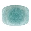 Churchill Raku Oblong Chef Plates Jade Green 202 x 261mm (Pack of 12) (DF915)