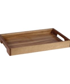 Churchill Alchemy Buffet Wooden Handled Trays 397mm (Pack of 4) (DF980)