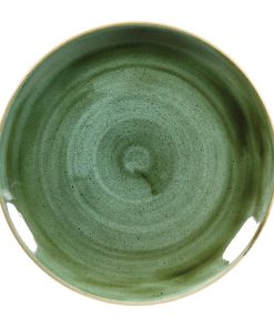 Churchill Stonecast Round Coupe Plates Samphire Green 288mm (Pack of 12) (DF994)