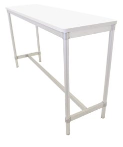 Gopak Enviro Indoor White Rectangle Poseur Table 1800mm (DG130-WH)