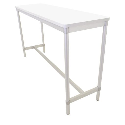 Gopak Enviro Indoor White Rectangle Poseur Table 1800mm (DG130-WH)