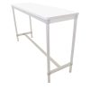 Gopak Enviro Indoor White Rectangle Poseur Table 1200mm (DG131-WH)