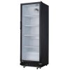 Nisbets Essentials Upright Display Fridge Black 346Ltr (DG280)