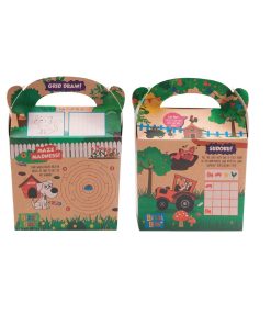 Crafti's Kids Recycled Kraft Bizzi Meal Boxes Pet and Farm (Pack of 200) (DK364)