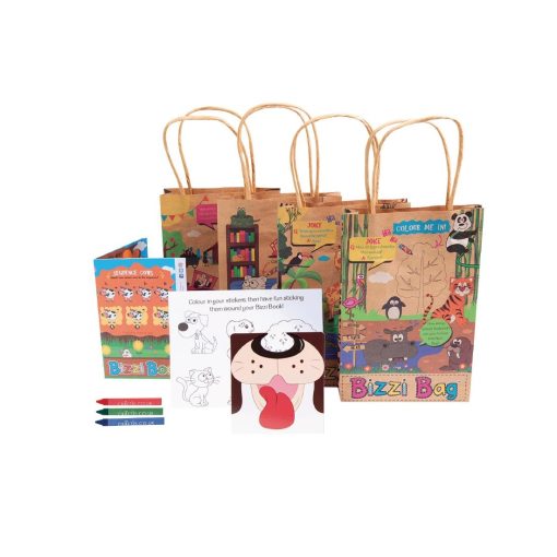 Crafti's Kids Recycled Kraft Bizzi Activity Bags (Pack of 200) (DK368)