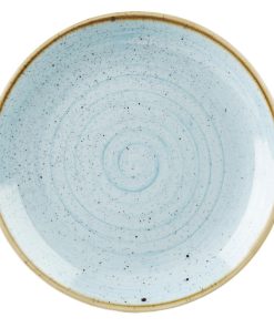 Churchill Stonecast Round Coupe Plate Duck Egg Blue 200mm (Pack of 12) (DK501)