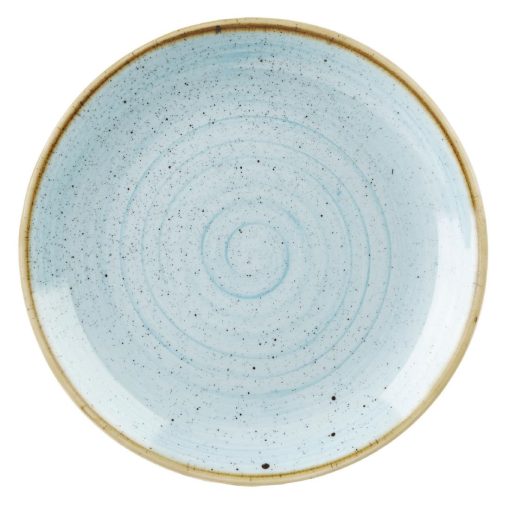 Churchill Stonecast Round Coupe Plate Duck Egg Blue 200mm (Pack of 12) (DK501)