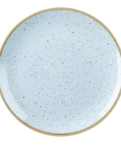 Churchill Stonecast Round Coupe Plate Duck Egg Blue 165mm (Pack of 12) (DK502)