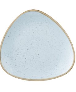 Churchill Stonecast Triangle Plate Duck Egg Blue 315mm (Pack of 6) (DK506)