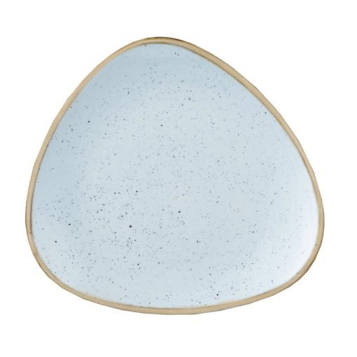 Churchill Stonecast Triangle Plate Duck Egg Blue 315mm (Pack of 6) (DK506)