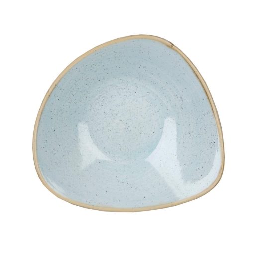 Churchill Stonecast Triangle Bowl Duck Egg Blue 265mm (Pack of 12) (DK507)