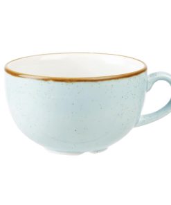 Churchill Stonecast Cappuccino Cup Duck Egg Blue 12oz (Pack of 12) (DK513)