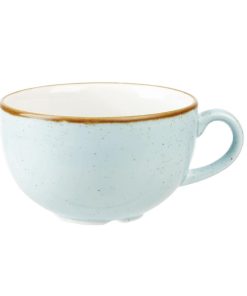 Churchill Stonecast Cappuccino Cup Duck Egg Blue 8oz (Pack of 12) (DK514)