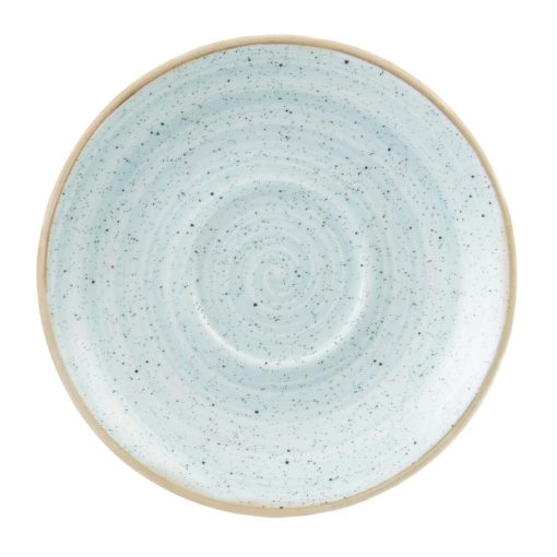 Churchill Stonecast Round Cappuccino Saucers Duck Egg Blue 185mm (Pack of 12) (DK515)