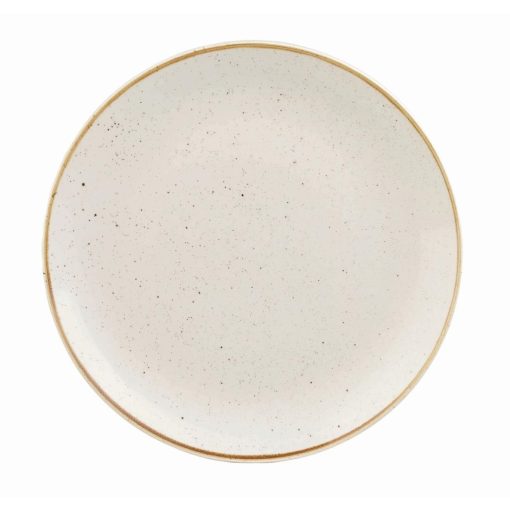 Churchill Stonecast Round Coupe Plate Barley White 260mm (Pack of 12) (DK518)
