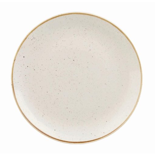 Churchill Stonecast Round Coupe Plate Barley White 200mm (Pack of 12) (DK519)
