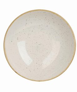 Churchill Stonecast Round Coupe Bowl Barley White 184mm (Pack of 12) (DK523)