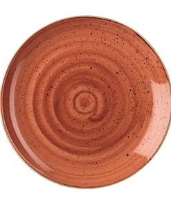 Churchill Stonecast Round Coupe Plate Spiced Orange 295mm (Pack of 12) (DK536)