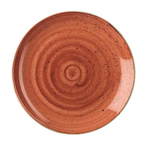 Churchill Stonecast Round Coupe Plate Spiced Orange 295mm (Pack of 12) (DK536)