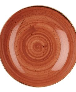 Churchill Stonecast Round Coupe Bowl Spiced Orange 315mm (Pack of 6) (DK539)