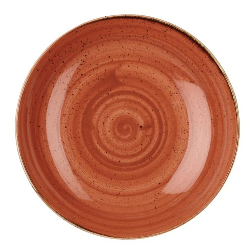 Churchill Stonecast Round Coupe Bowl Spiced Orange 315mm (Pack of 6) (DK539)