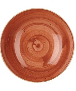 Churchill Stonecast Round Coupe Bowl Spiced Orange 220mm (Pack of 12) (DK540)