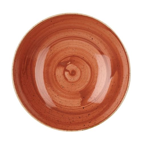 Churchill Stonecast Round Coupe Bowl Spiced Orange 220mm (Pack of 12) (DK540)
