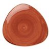 Churchill Stonecast Triangle Plate Spiced Orange 315mm (Pack of 6) (DK541)