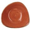 Churchill Stonecast Triangle Bowl Spiced Orange 200mm (Pack of 12) (DK543)