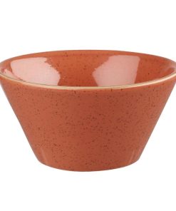 Churchill Stonecast Round Bowl Spiced Orange 295mm (Pack of 12) (DK547)