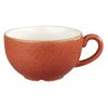 Churchill Stonecast Cappuccino Cup Spiced Orange 8oz (Pack of 12) (DK549)