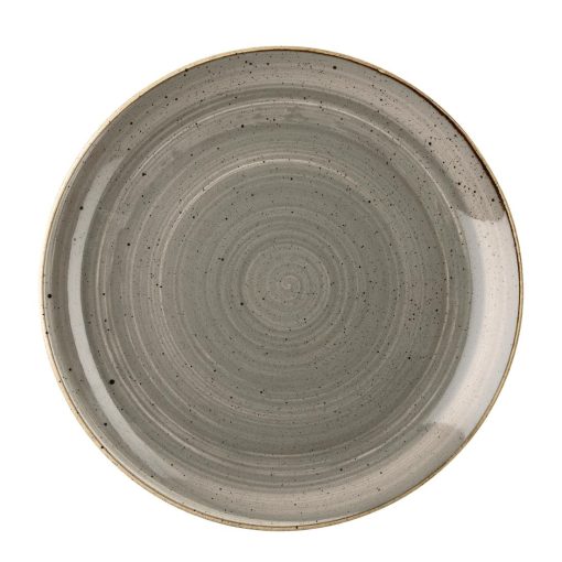 Churchill Stonecast Round Coupe Plate Peppercorn Grey 260mm (Pack of 12) (DK553)