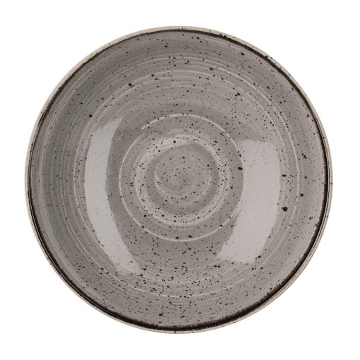 Churchill Stonecast Round Coupe Bowl Peppercorn Grey 184mm (Pack of 12) (DK557)