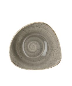 Churchill Stonecast Triangle Bowl Peppercorn Grey 250mm (Pack of 12) (DK560)
