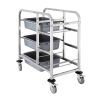 Vogue Stainless Steel Bussing Trolley (DK738)